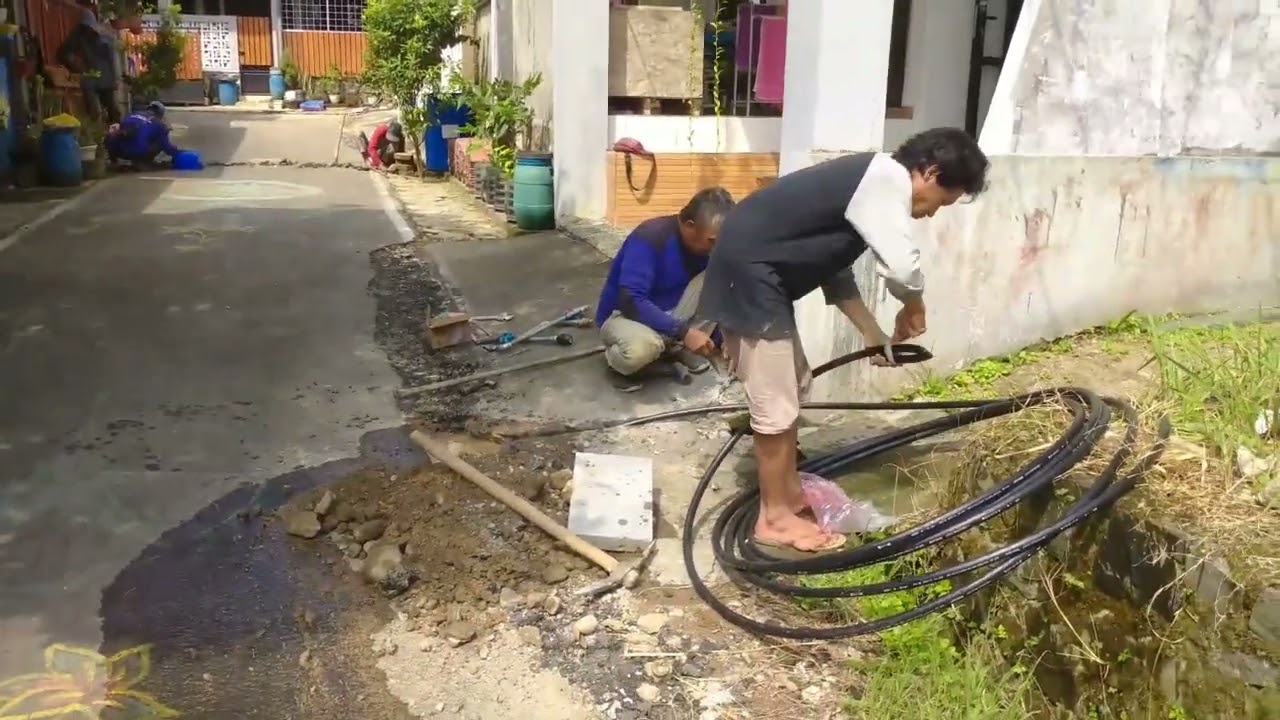 745. PDAM sambungan baru (3): Sdh terpasang, air sdh mengalir