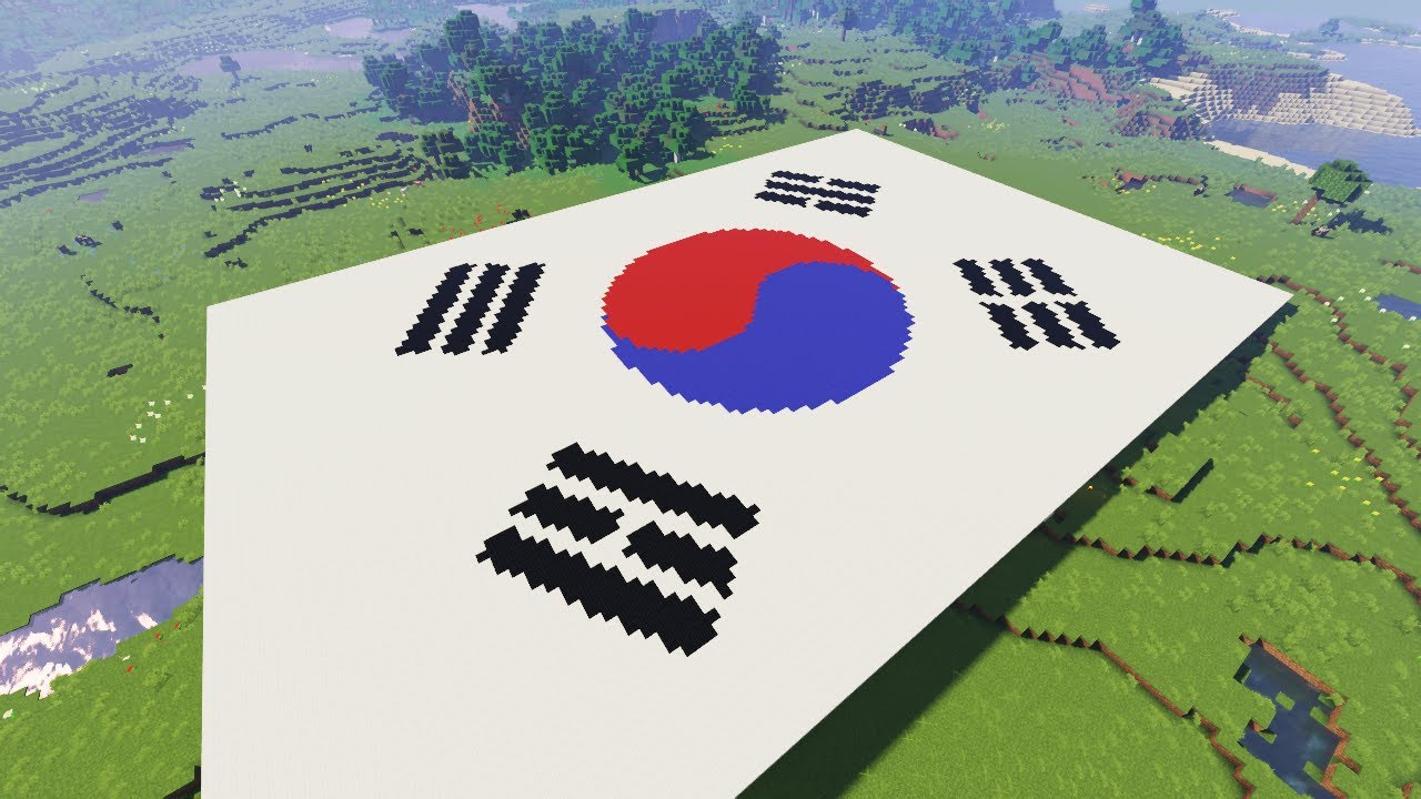양털 10,000개로 태극기 만들기