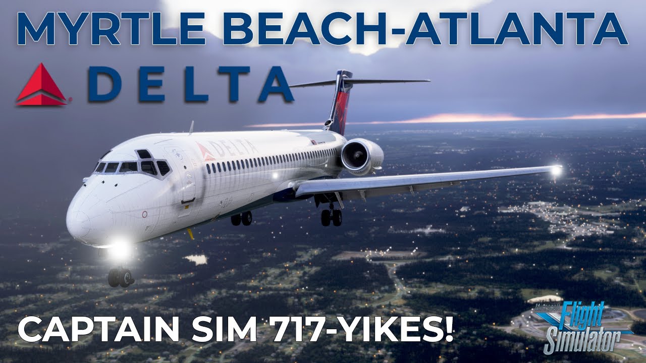 Перелет Captain Sim 717 из Миртл-Бич в Атланту, несмотря на проблемы