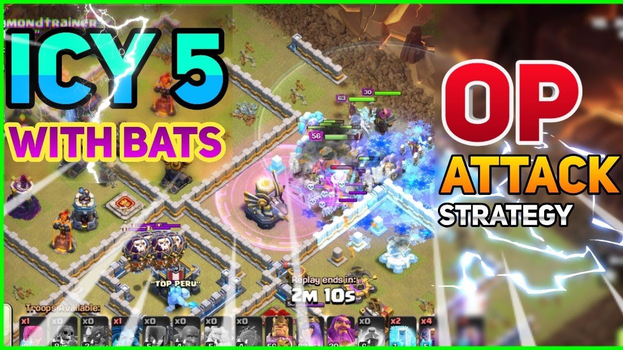ICY 5 TH12 Attack Strategy | EASIEST CWL ATTACK STRATEGY FOR TH 12 | Clash Of Clans (COC) |