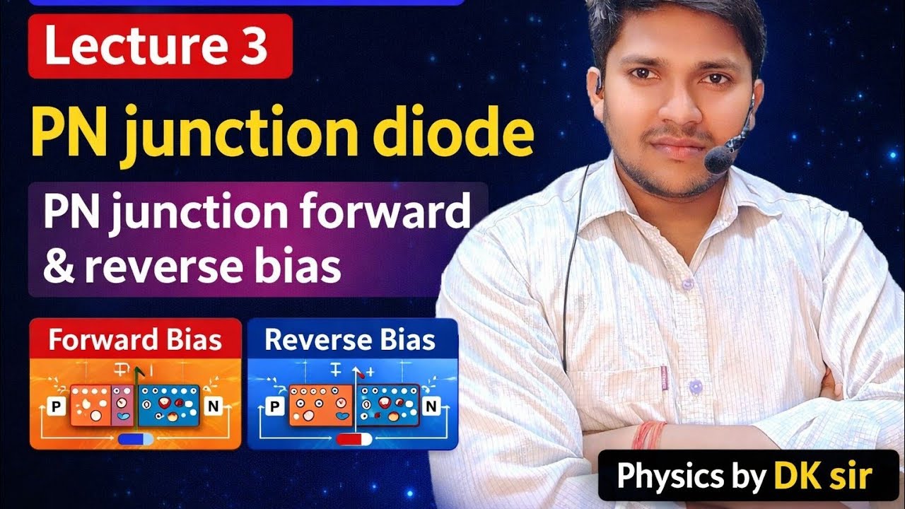 PN junction #PN संधि डायोड किसे कहते हैं@PN डायोड में धारा प्रवाह forward bias, reverse bias