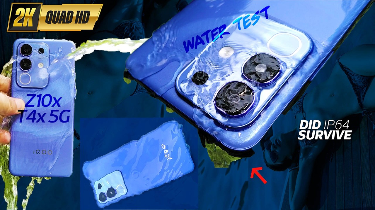 iQOO Z10x | vivo T4x 5G Waterproof Damage Test - Did IP64 work on #vivot4x #vivoiqooz10x #iqooz10x ?