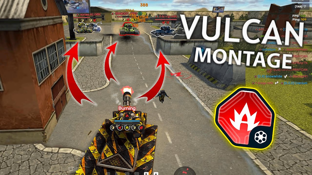 Tanki Online - Vulcan Montage | Explosive Band | Crazy Highlights!!!