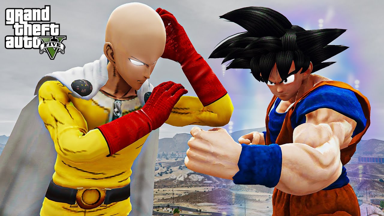 GTA 5 - Saitama VS Goku | Epic Death Battle!