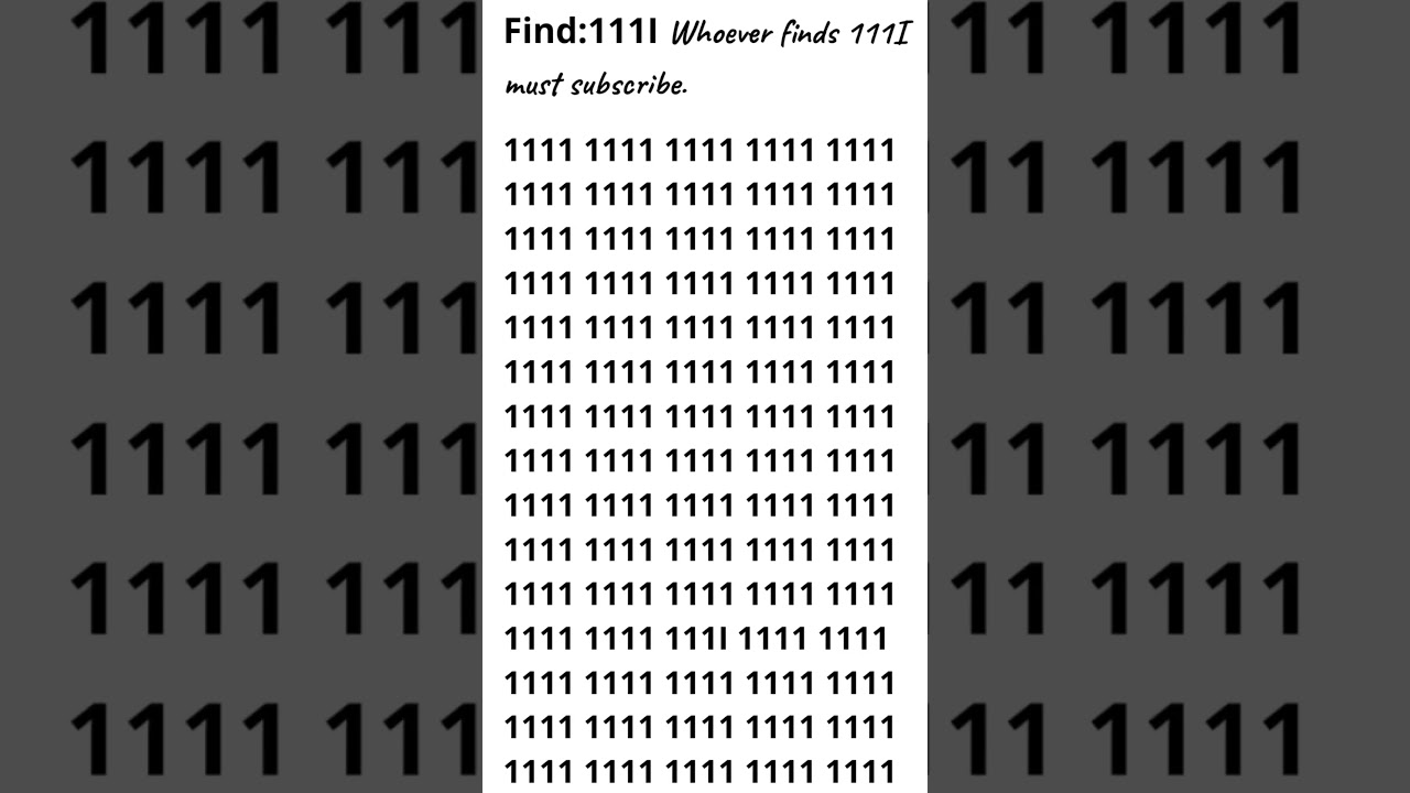 Find:111I in 7sec.