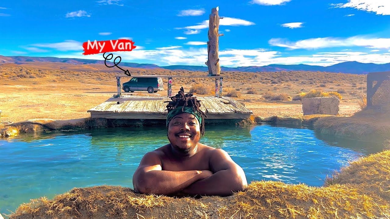 Van life: I camped here FOR FREE! (Desert Hot Spring Ep.2)