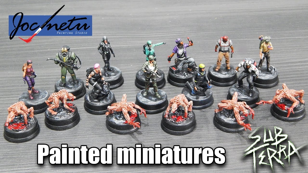 Sub Terra painted miniatures