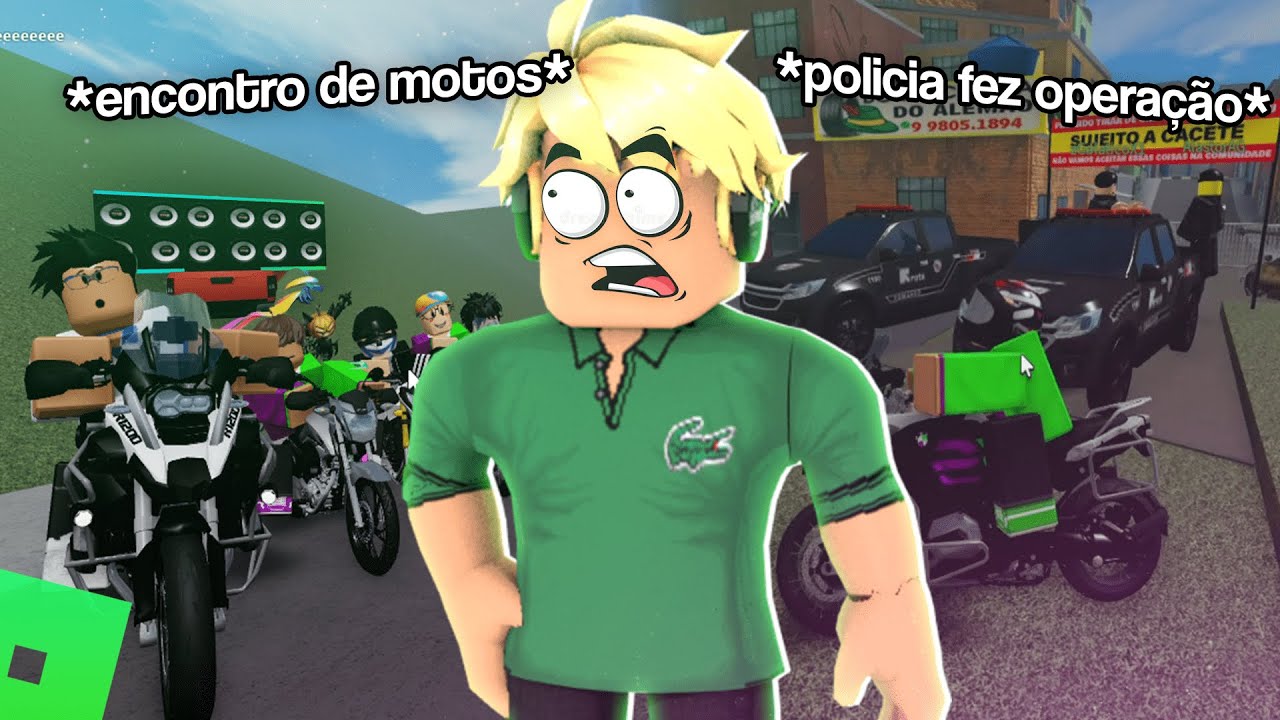 fui no ENCONTRO de MOTOS e a POLICIA APARECEU no ROBLOX RP!! 🤬👮 - Rodograu SP #3