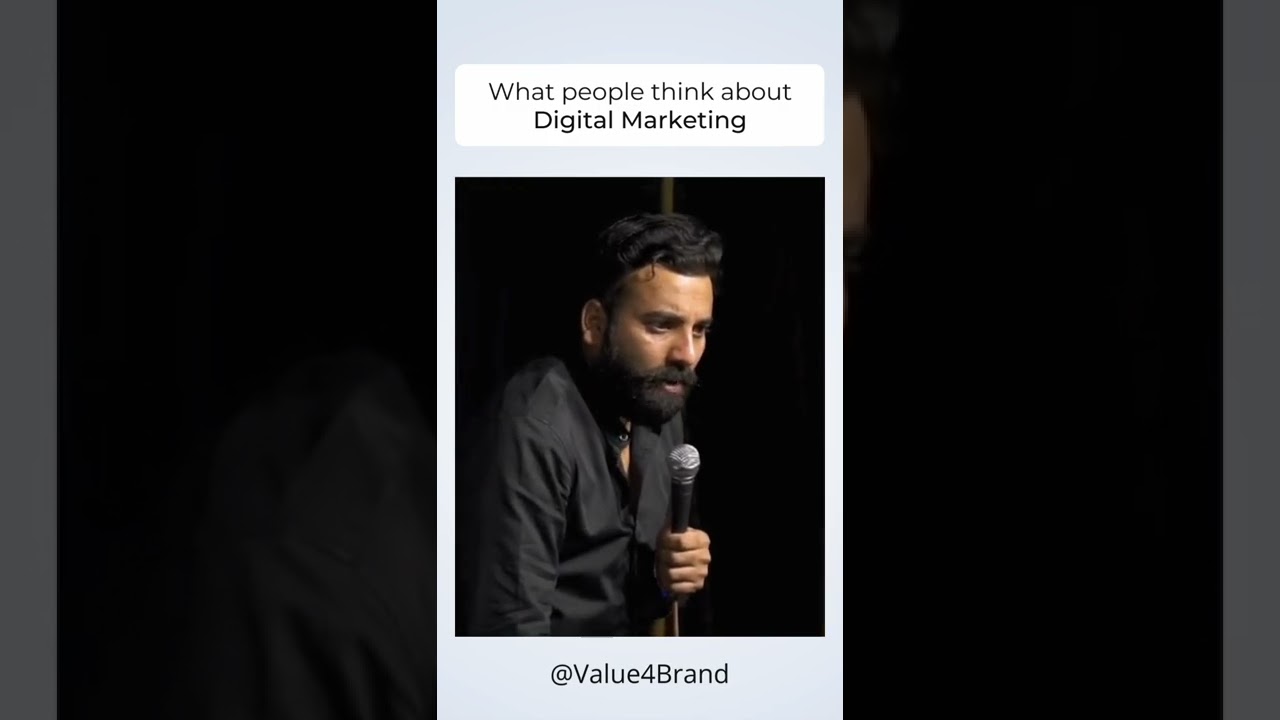 What people think about digital marketing 😂 #digitalmarketing #memes #harshgujral #standupcomedy