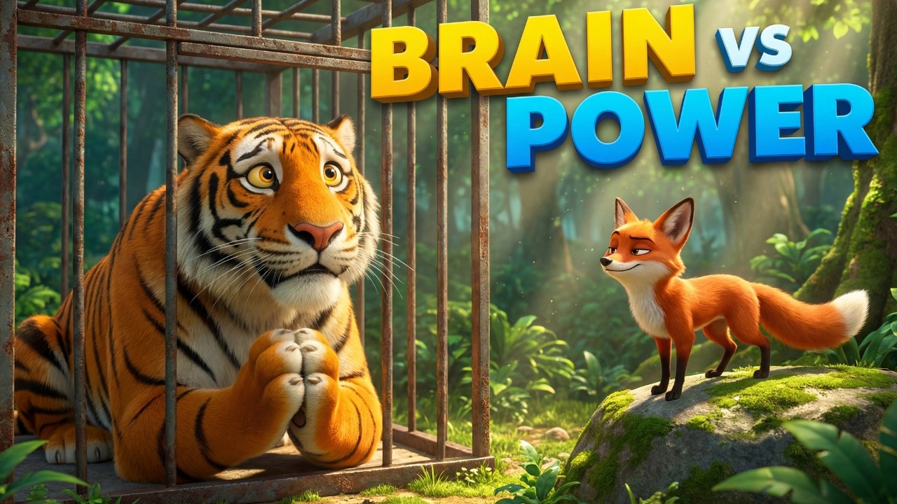 Never Trust a Tiger! Why The Fox is The Smartest Animal? Best English Moral Story for Kids