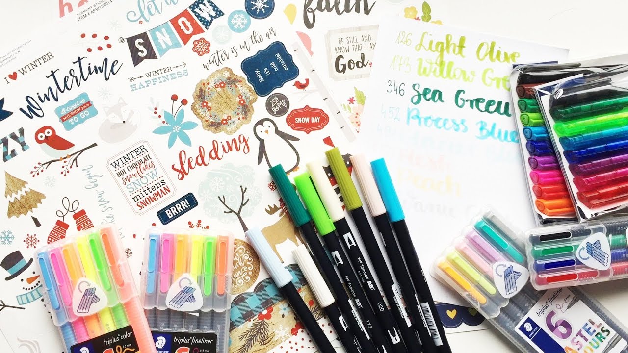 Zakupowe szaleństwo, czyli bullet journal haul | Staedler, Tombow i naklejki
