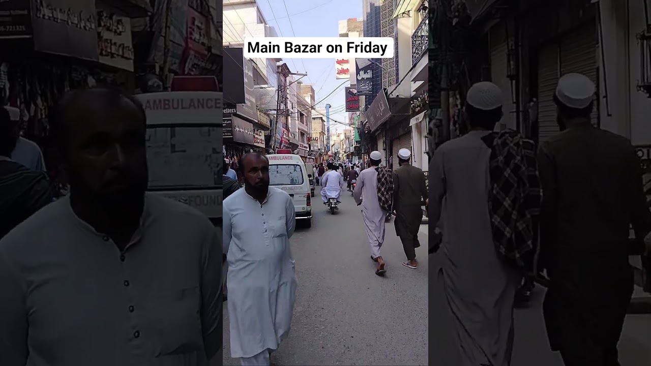 Main bazaar Mingora on Friday.#swat #mingora #friday