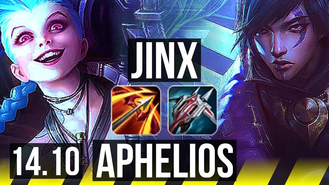 JINX & Soraka vs APHELIOS & Rakan (ADC) | 69% winrate, 53k DMG, 16/4/12 | EUW Diamond | 14.10