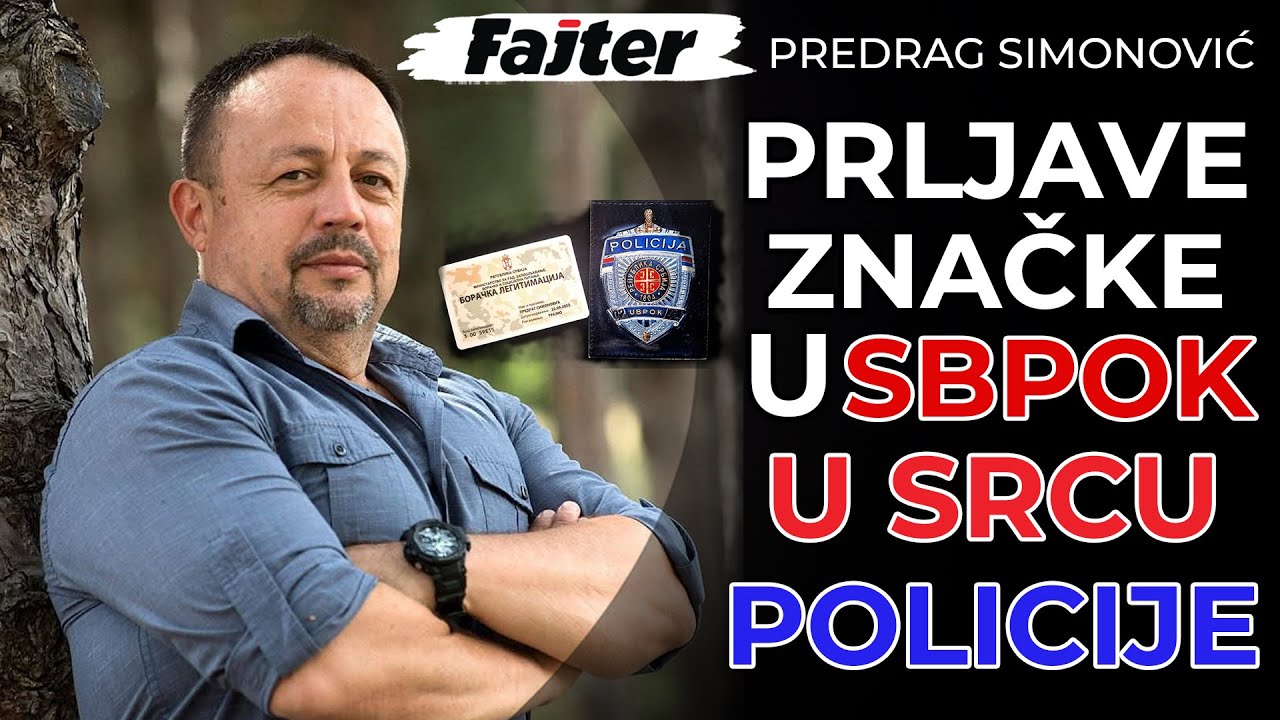 MAJOR PREDRAG SIMONOVIĆ: PRLJAVE ZNAČKE I U SBPOK U SRCU NAŠE POLICIJE