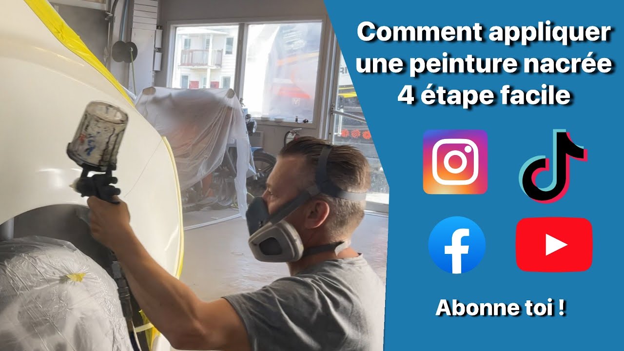 Réparation de teinte nacrée tri-couche sur petite surface