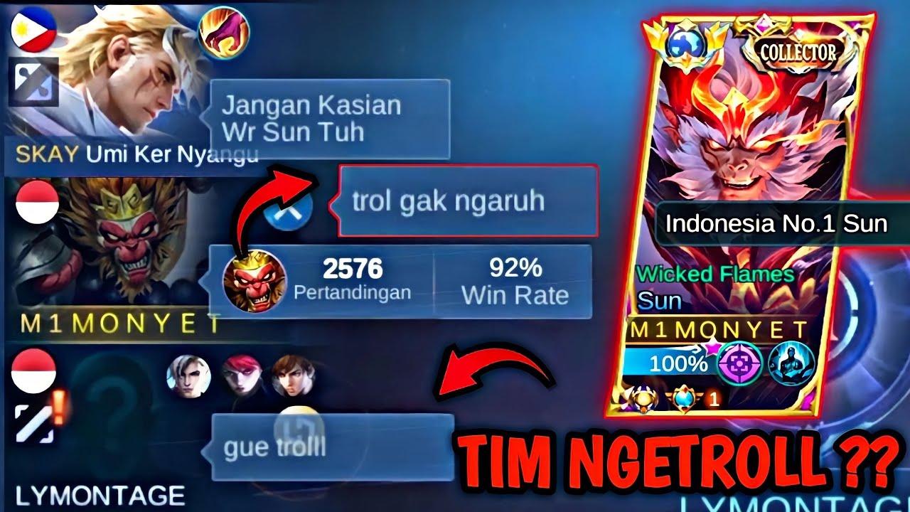 MEMBUNGKAM ORANG YANG SUKA NGETROL ❗ MALAH BEGINI JADINYA | MOBILE LEGENDS