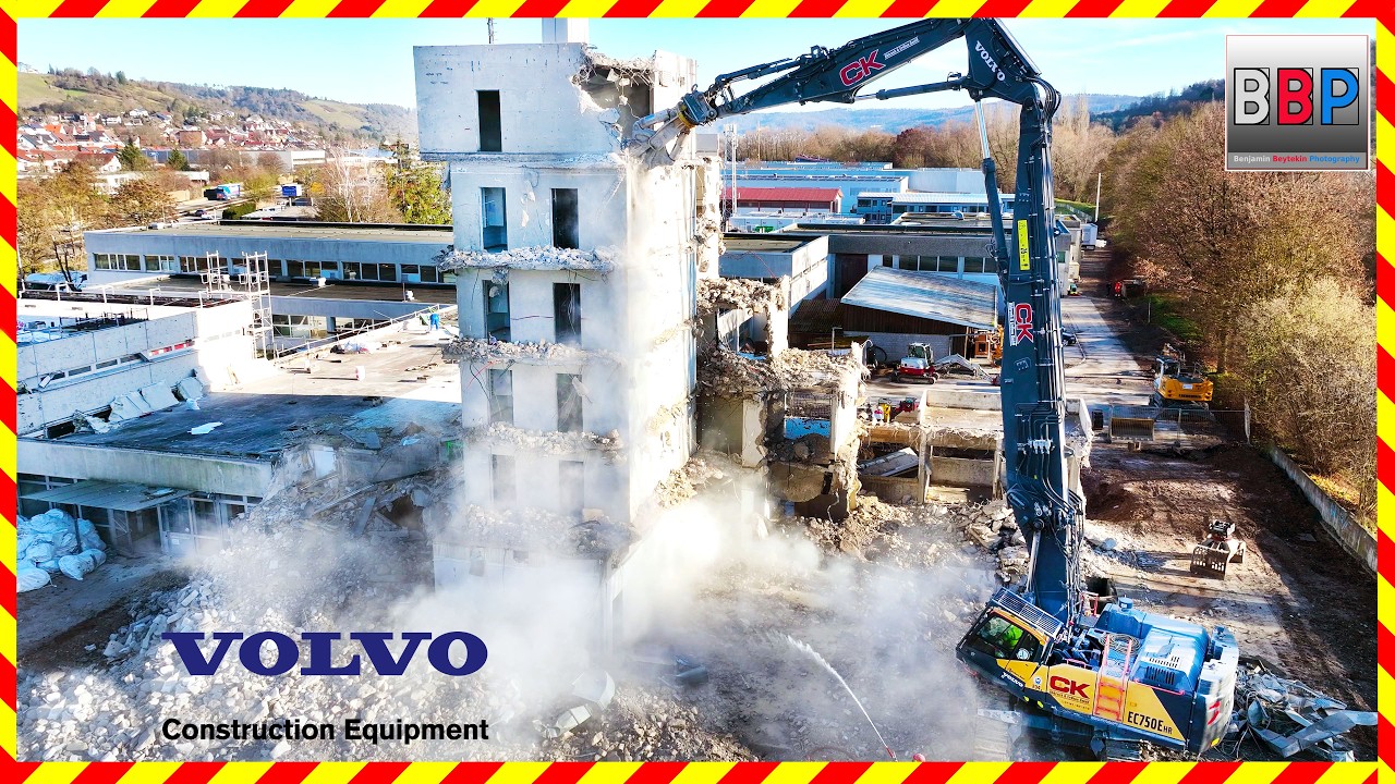 😎 VOLVO EC750EHR - Abbruch Hochhaus 