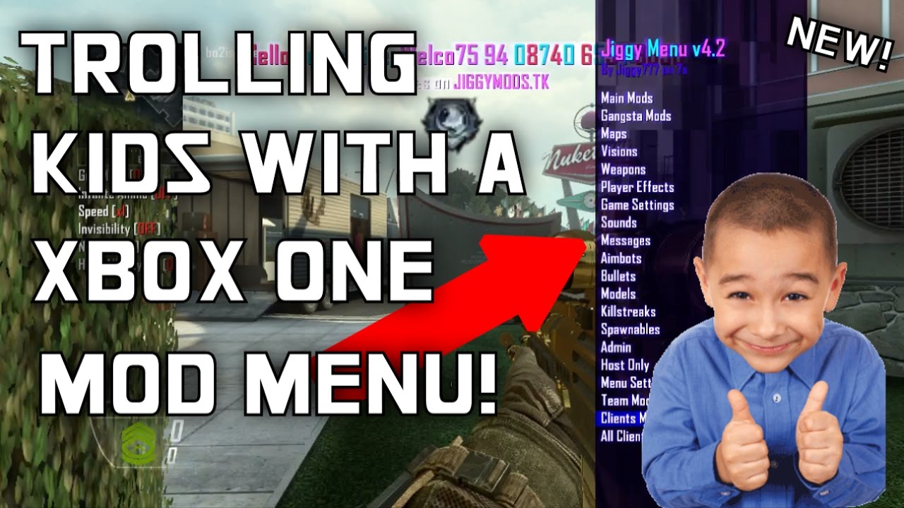Black Ops 2 Trolling Kids With Xbox One Mod Menu! Fake Derank Troll! (Black Ops 2 Mods!)