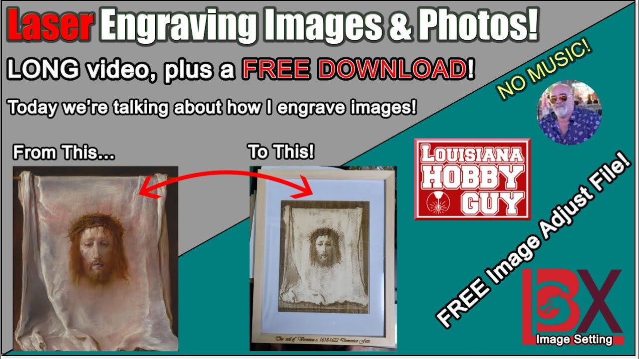 😲 How to Laser Engrave Photos, The Veil of Veronica.