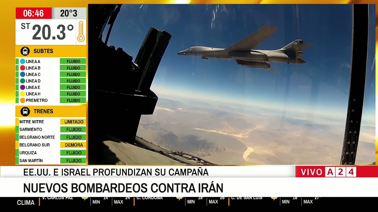 🔴 EE.UU. E ISRAEL PROFUNDIZAN SU CAMPAÑA: NUEVOS BOMBARDEOS CONTRA IRÁN