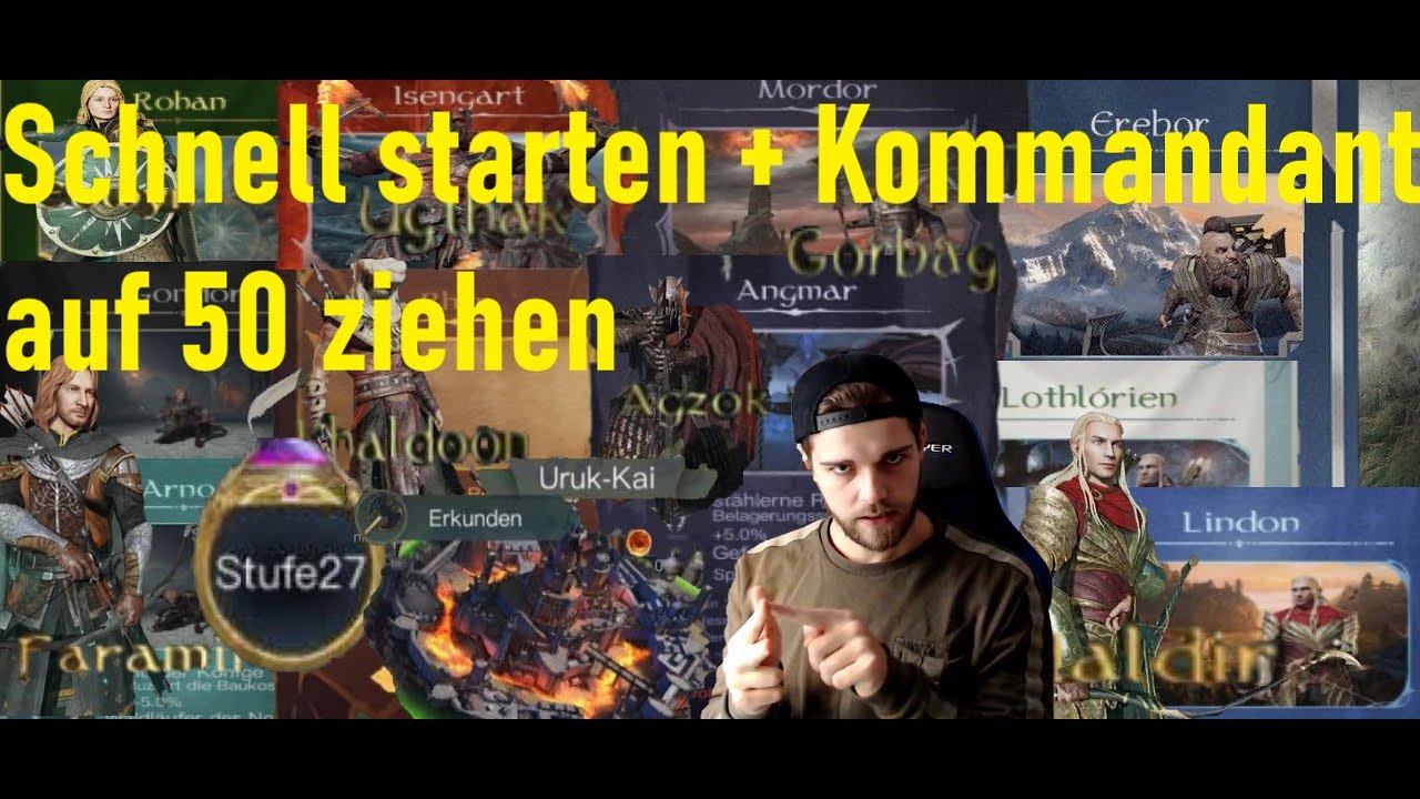 Wie man am schnellsten startet und den Kommandanten auf 50 zieht - #LOTRRiseToWar#FearlessPioneers