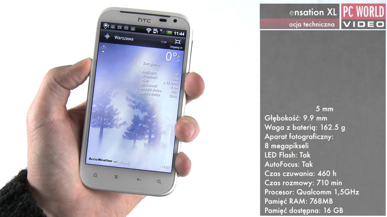 HTC Sensation XL - test PC World