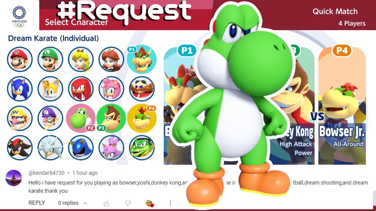 MARIO AND SONIC AT TOKYO 2020 | Gameplay (4 Players) | Bowser VS Yoshi VS Donkey Kong VS Bowser Jr
