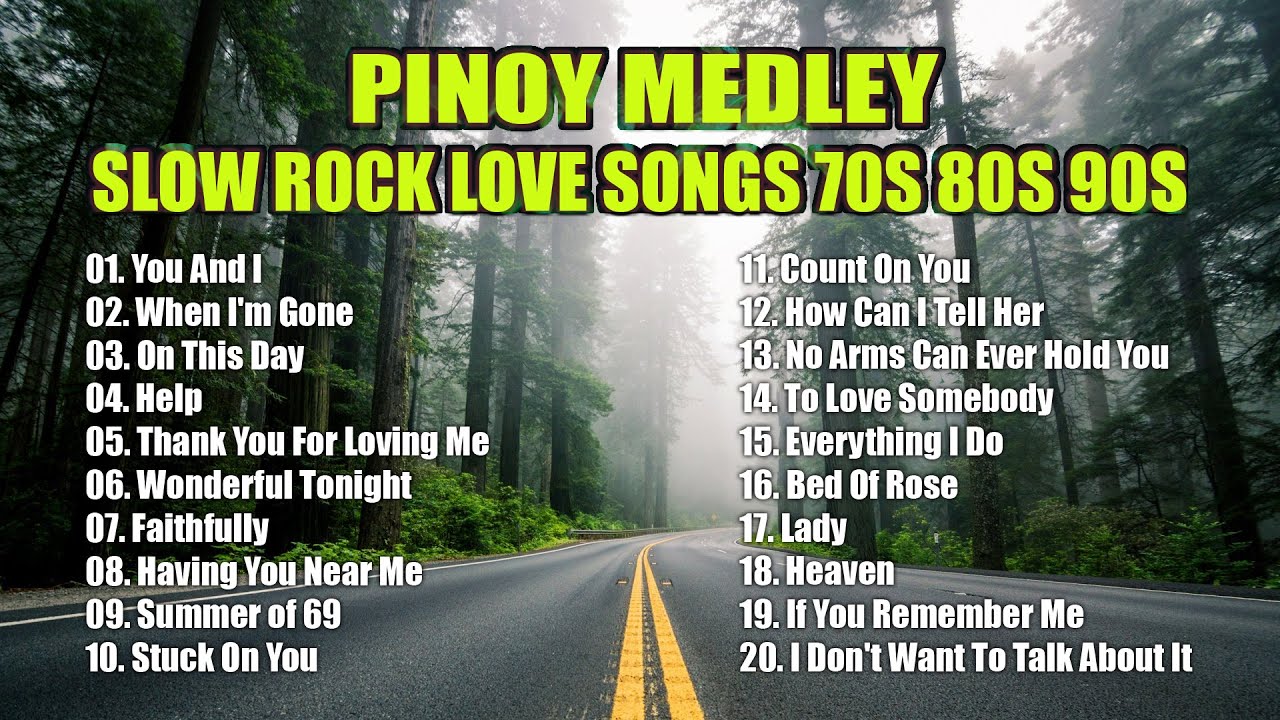 SLOW ROCK LOVE SONGS 70S 80S 90S 💽 MGA LUMANG TUGTUGIN NOONG 90S 🎧 Best Lumang Tugtugin