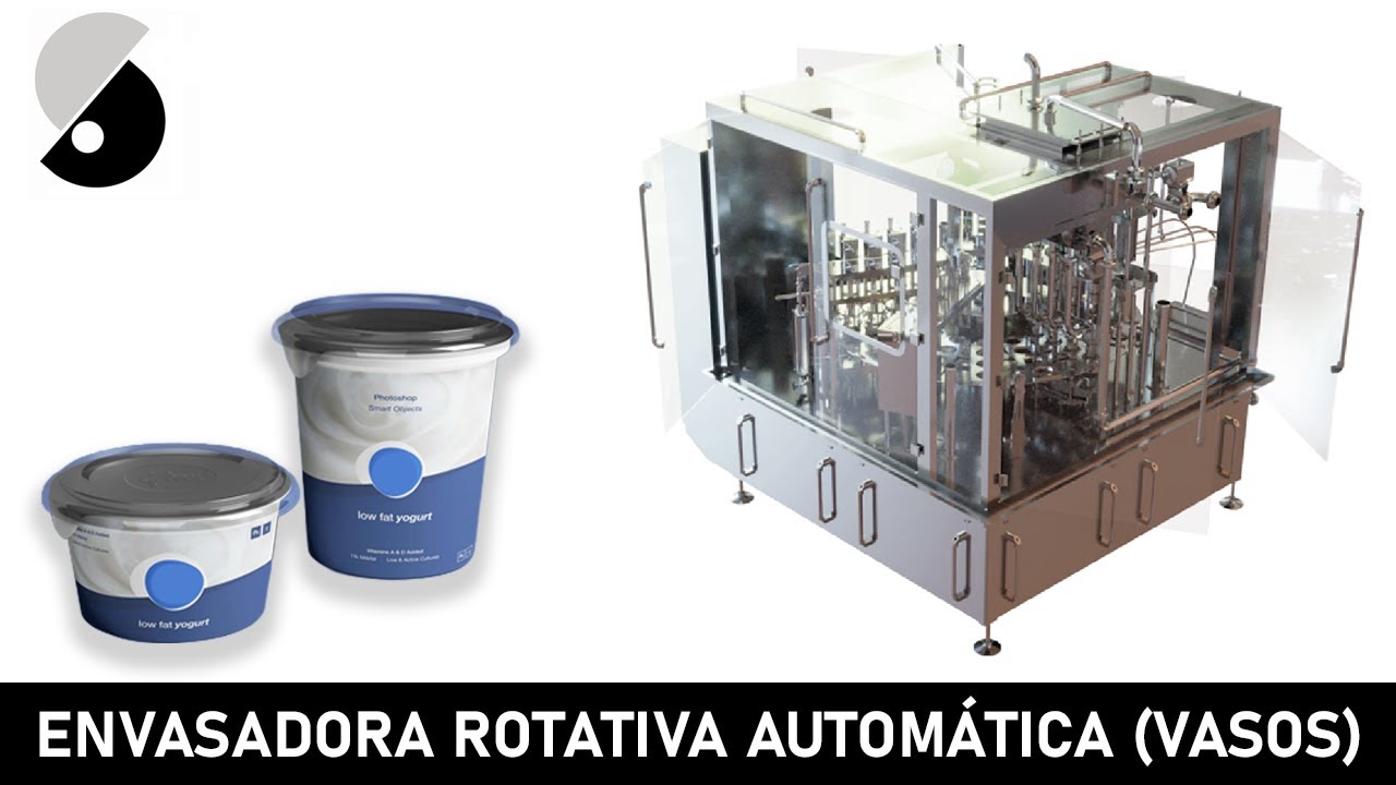 Llenadora Rotativa de Yogurt y Crema en Vasos Preformados