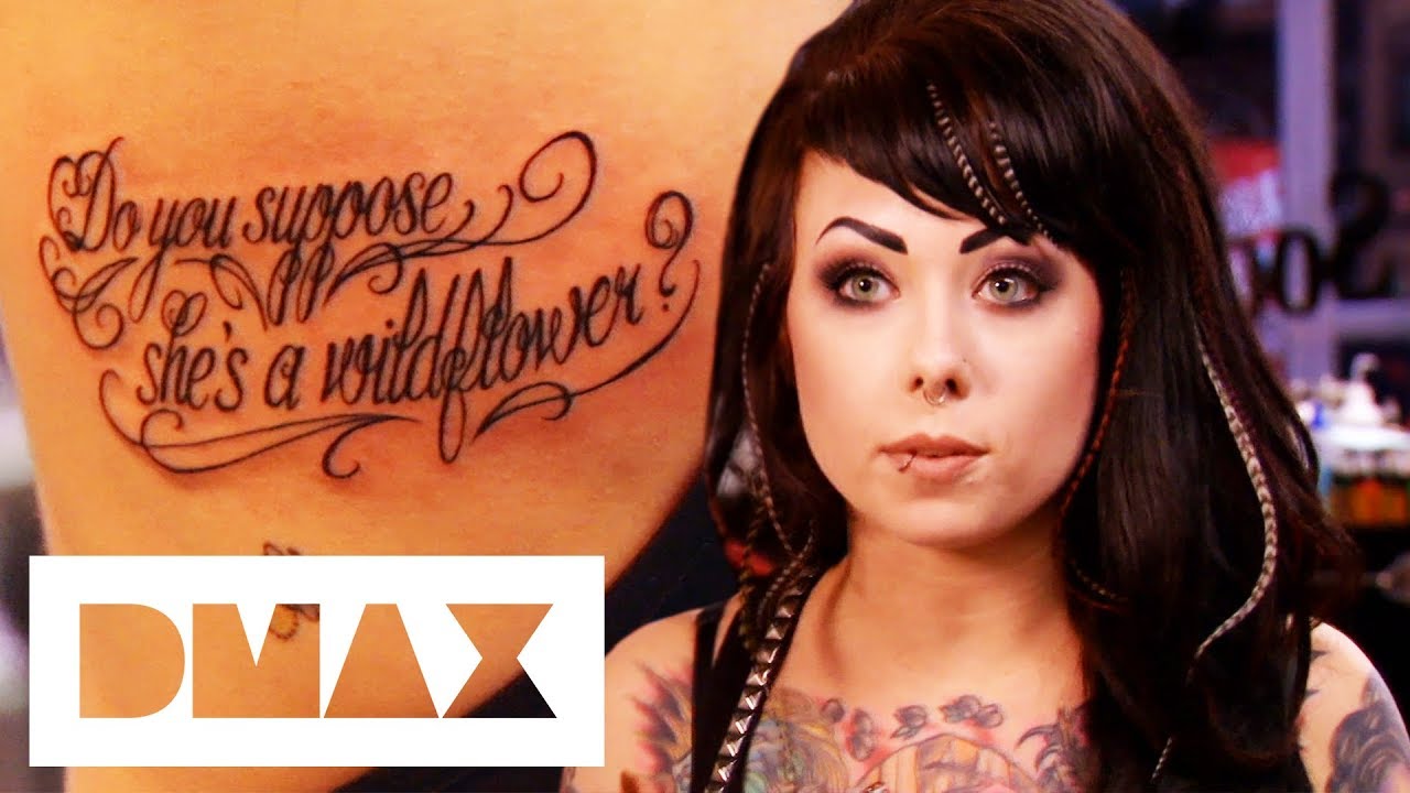 Татуировка «Алиса в Стране чудес» появилась на страницах журнала Megan Massacre | Miami Ink