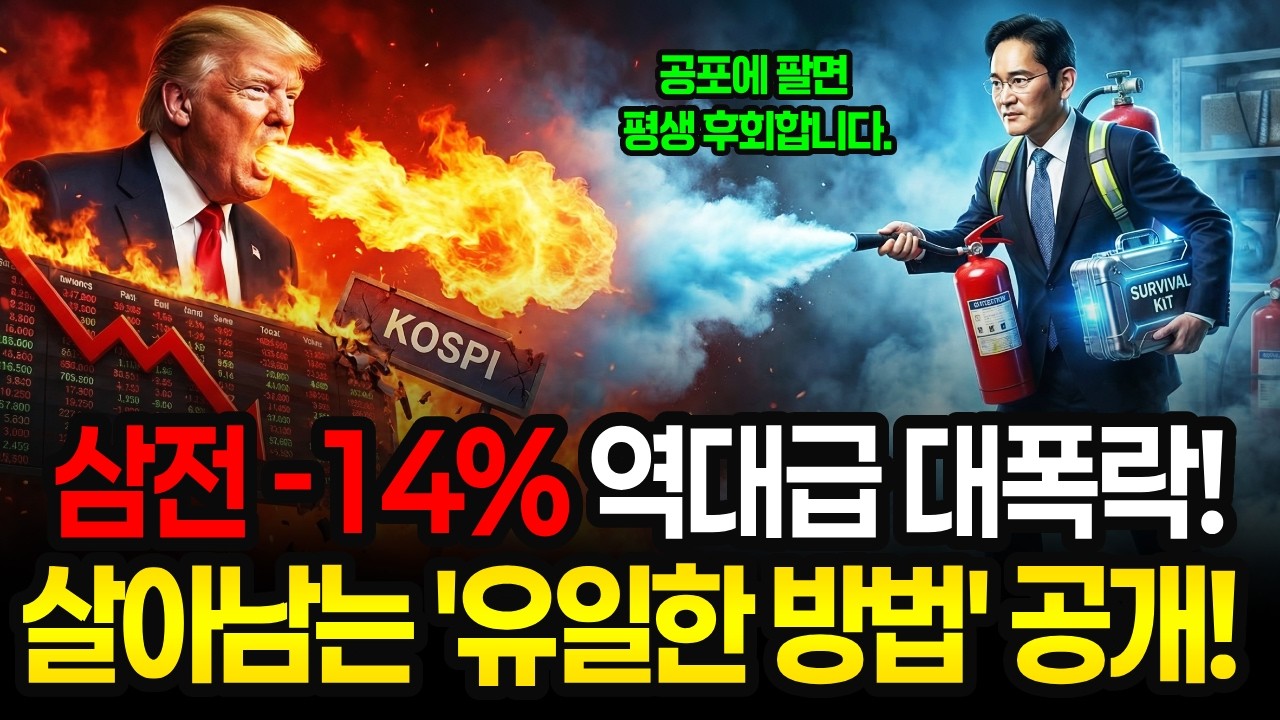 [긴급] 코스피 -7.2% 역대급 폭락, 삼성전자 19만원 붕괴... 지금 공포에 패닉 셀 하면 평생 후회합니다. (반등 시나리오 공개!)