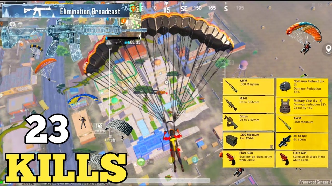 23 KILLS // best loot gameplay // 1 VS 4 clutchs // smooth + 60 fps // motorola g67 power // #pubg 
