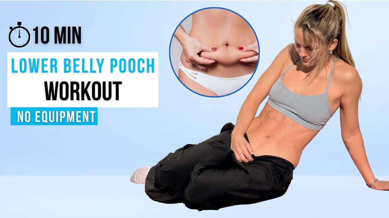 10 MIN LOWER BELLY POOCH WORKOUT | Flatten Lower Belly & Tone Abs (No Equipment)