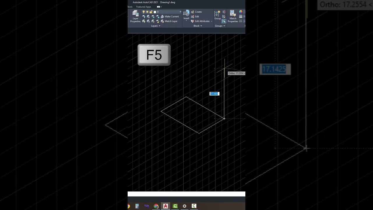 How to draw a cube in AutoCAD