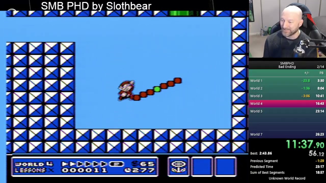 SMB PHD ANY% PB - 18:38