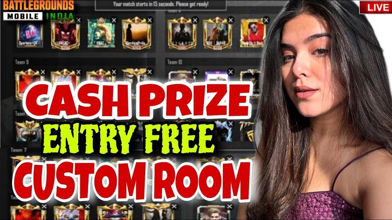 BGMI LIVE CUSTOM ROOMS | 600RS PRIZE CUSTOM ROOM🔵BGMI GIRL GAMER LIVE