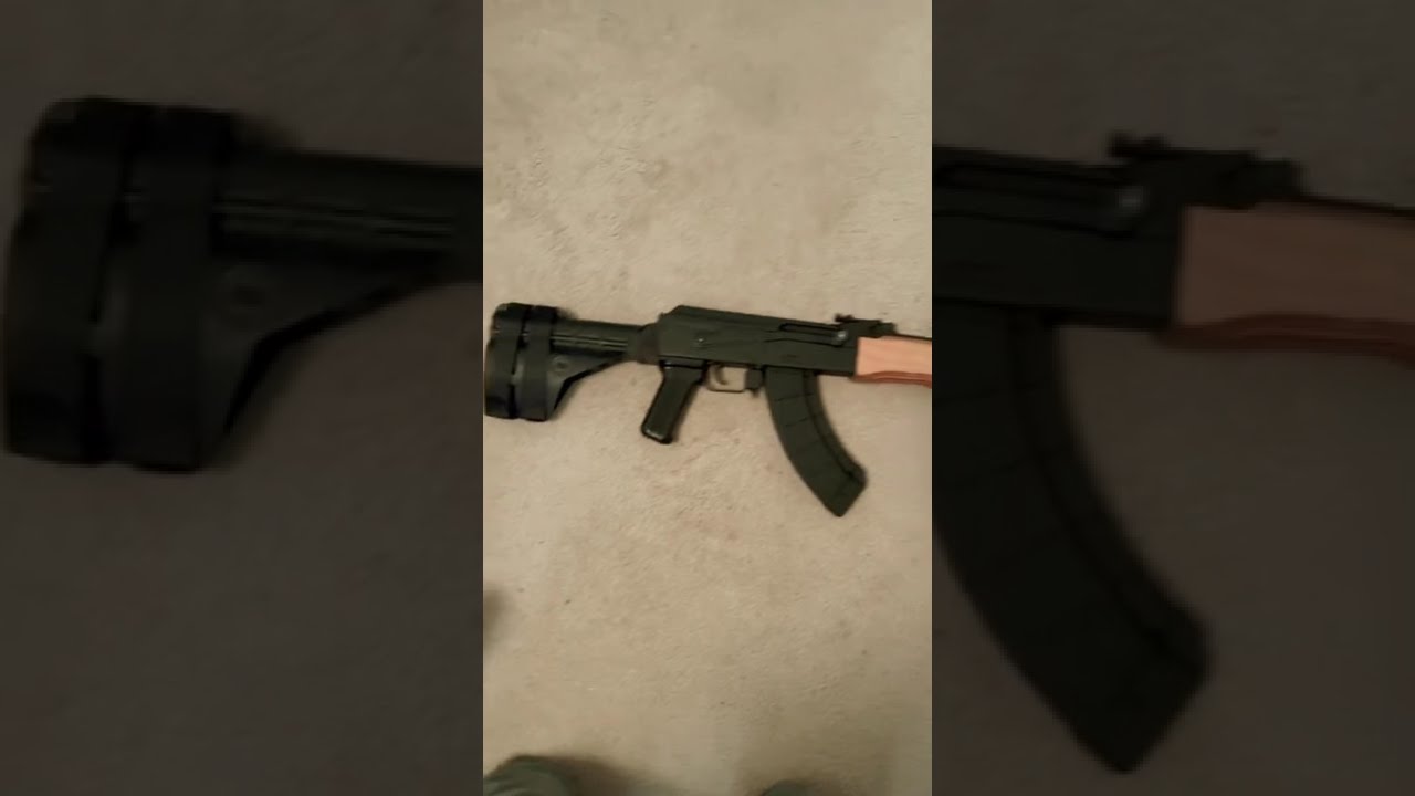 Mini Draco with a SB-47 Stabilizing  brace.