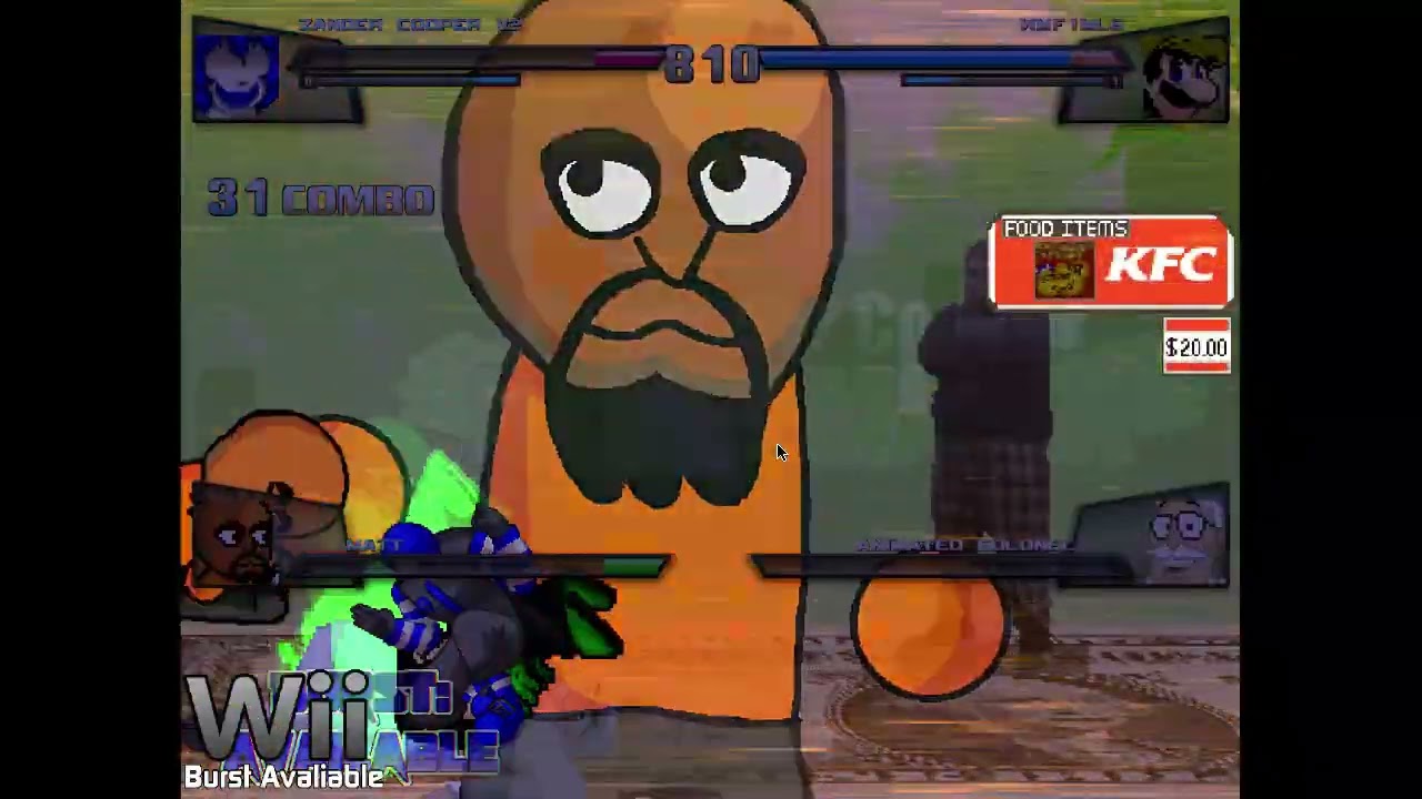 MUGEN Zander Cooper & Matt vs WMF1MLG & The Animated Colonel