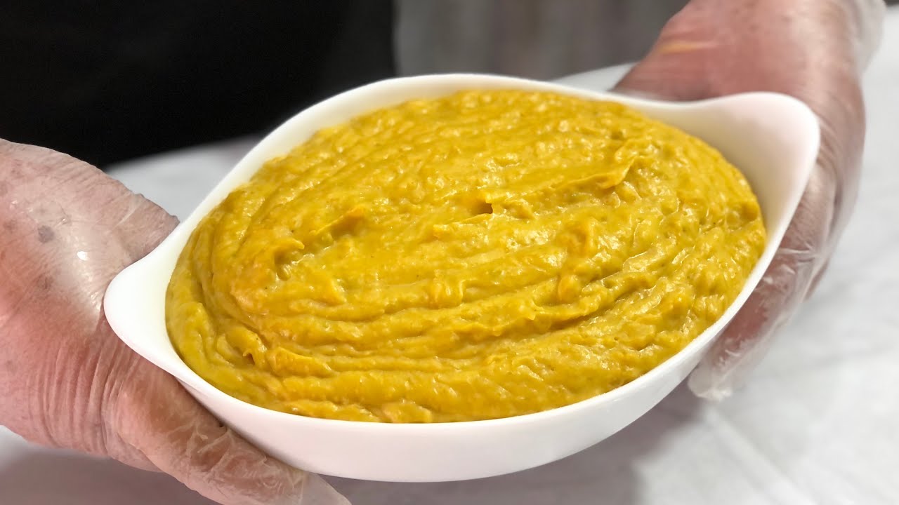 PURÊ DE ABÓBORA DE RESTAURANTE CREMOSO E CONSISTE NA MEDIDA VEM VER A DICA