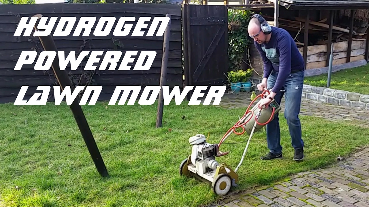 Hydrogen powered lawn mower