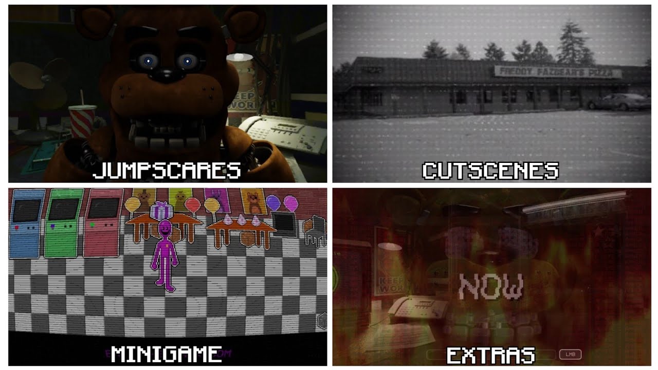 FNaF: Legacy &ndash; All Jumpscares, Cutscenes, Minigame & Extras