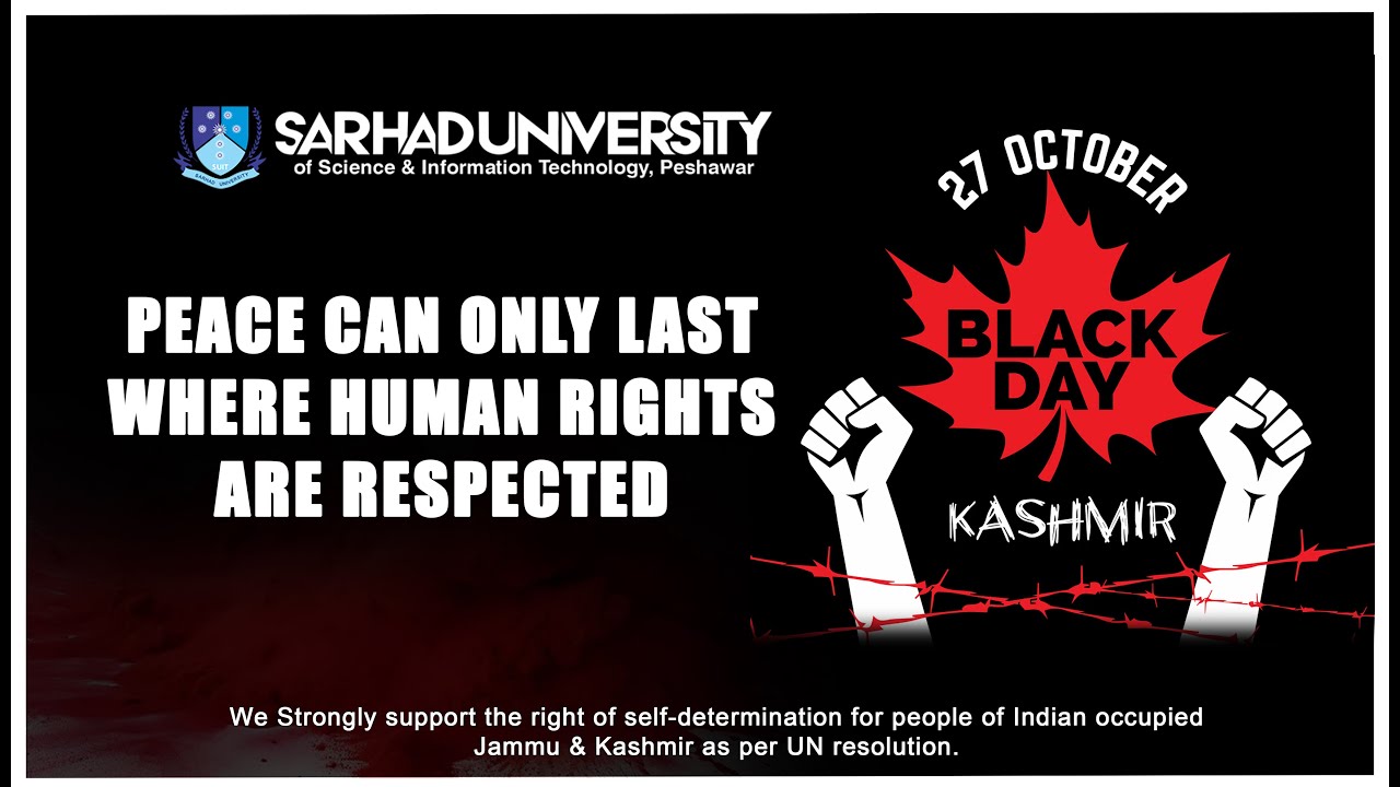 Kashmir Black day 27 october | SUIT Peshawar