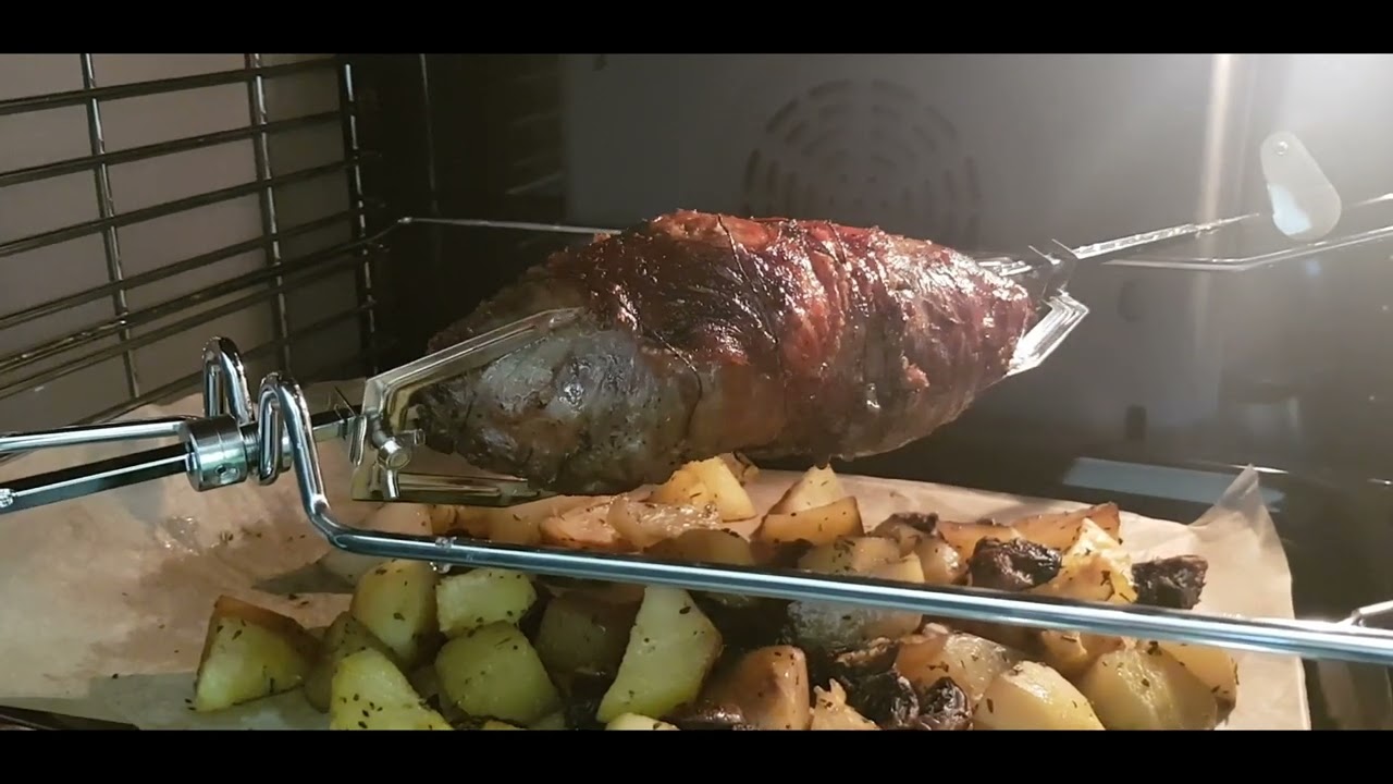 Газовая духовка Luxor Qualität 60 GBO Grill   Мясо на гриле (работает вертел + гриль + конвектор )