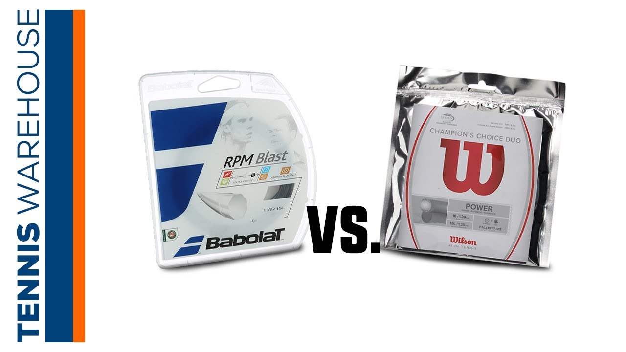 Tennis String Review: Babolat RPM Blast vs. Wilson's Champion's Choice (Rafa vs. Fed)