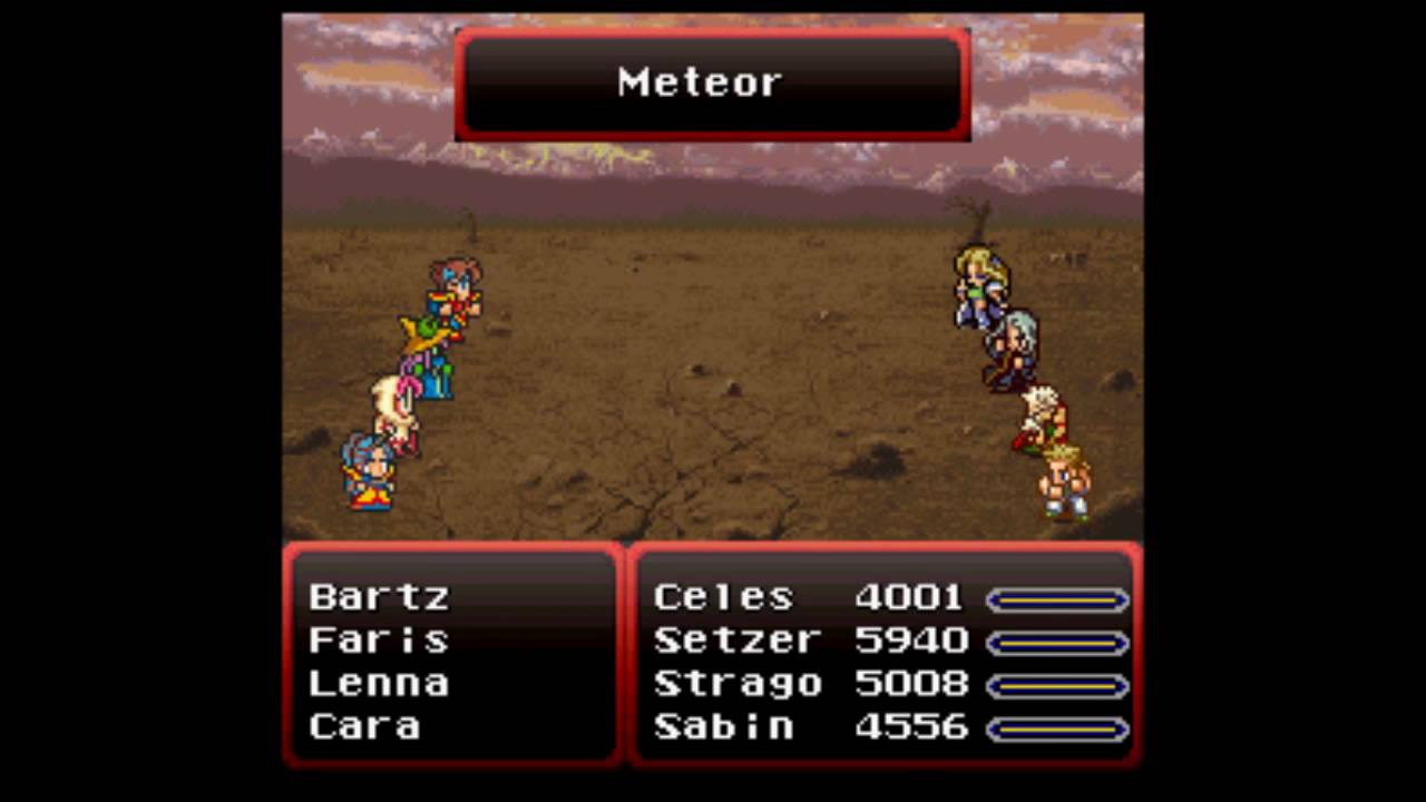 Final Fantasy 6 Snes FFV vs FFVI