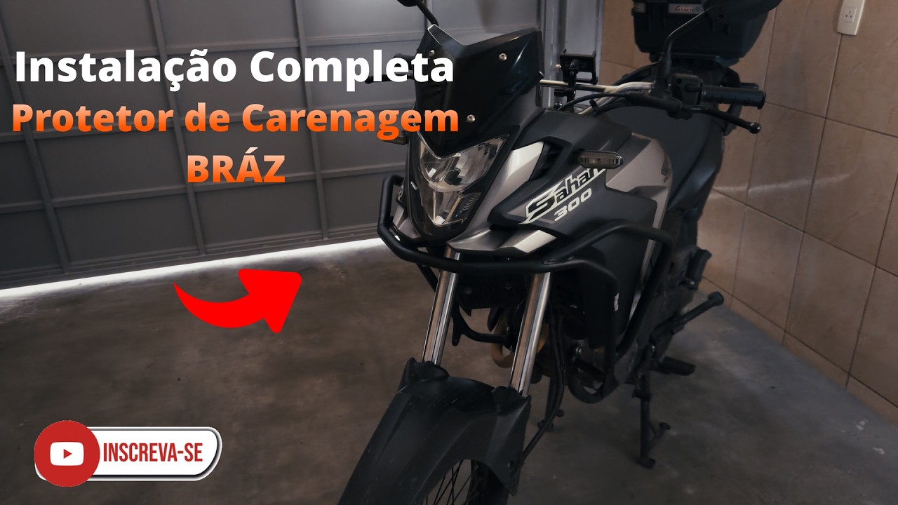Instalando Protetor de Carenagem BRAZ na Sahara 300