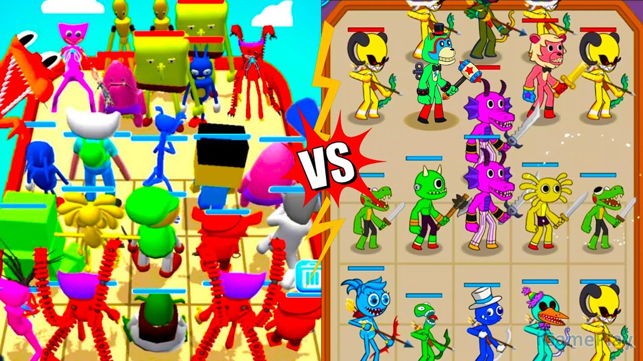 Merge Master Rainbow Friend Vs Merge Monster Friends⭐ Merge Simulator Battles