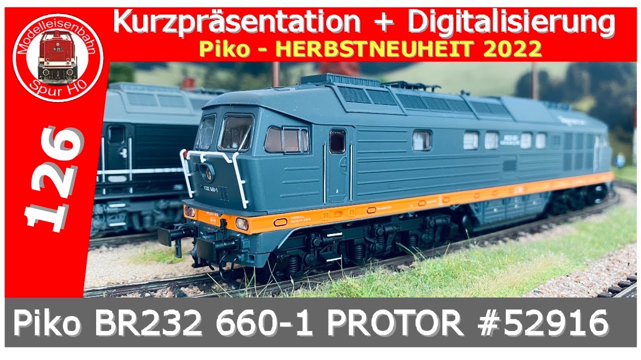 Piko BR 232 660-1 Protor #52916 Epoche VI ESU Loksound 5 Elko  Lautsprecher Tutorial