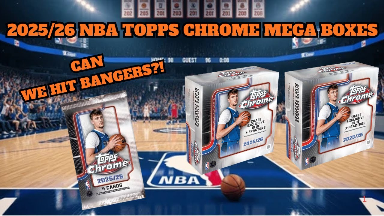 Насколько хороши мегабоксы Topps Chrome NBA сезона 2025/26?! 🔥👀 (Время розыгрыша🚨) #topps #nba #t...
