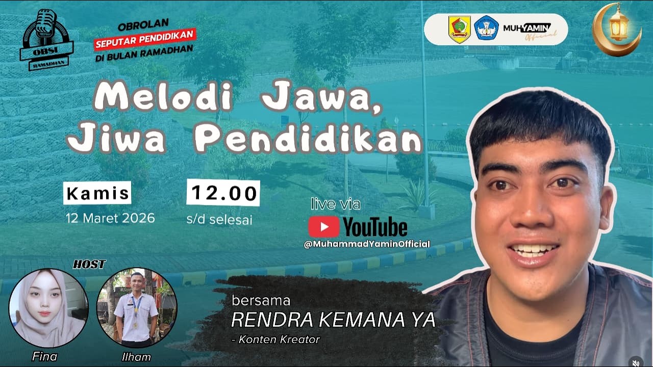 🔴📡OBROLAN SEPUTAR PENDIDIKAN DI BULAN RAMADHAN || MELODI JAWA, JIWA PENDIDIKAN